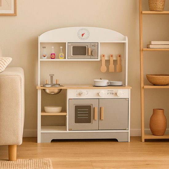 Houten speelkeuken - Wit
