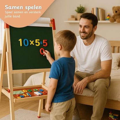 Maxx Kidz - Multifunctioneel houten schoolbord 100cm