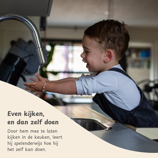 Maxx Kidz - Houten leertoren Montessori - houtkleur