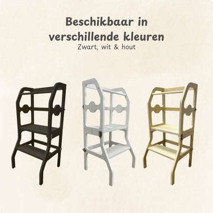 Maxx Kidz - Houten leertoren Montessori - houtkleur