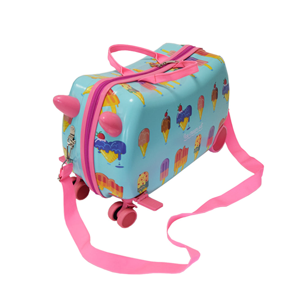 Ride on kinderkoffer - Reiskoffer loopfiets - Handbagage - Ijsco variant