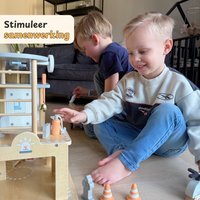 Maxx Kidz Houten Brandweerkazerne - Inclusief accessoires